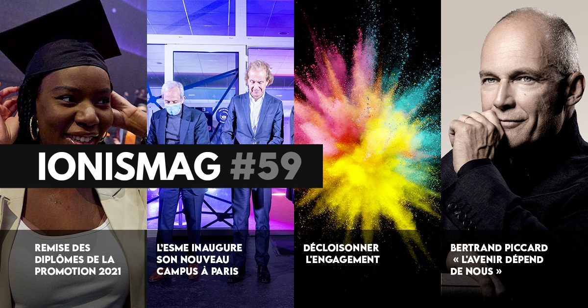 Read more about the article IONIS MAG #59 : remise des titres, Bertrand Piccard et aide aux réfugiés